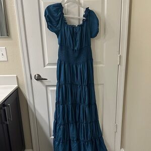 Spirit Teal Midi Dress